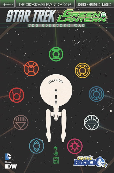 STAR TREK/GREEN LANTERN: THE SPECTRUM WAR (2015) #1 COMIC BLOCK VARIANT