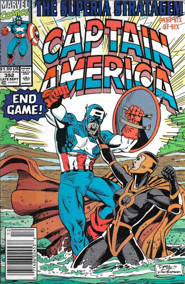 CAPTAIN AMERICA (1968) #392 NEWSTAND EDITION