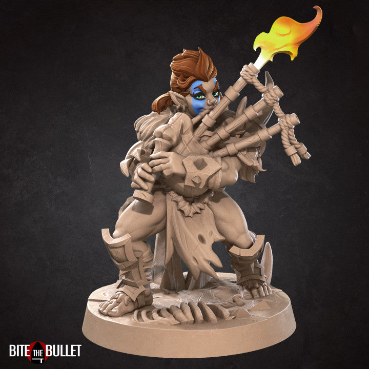 HALFLING BARD W/ BAGPIPES