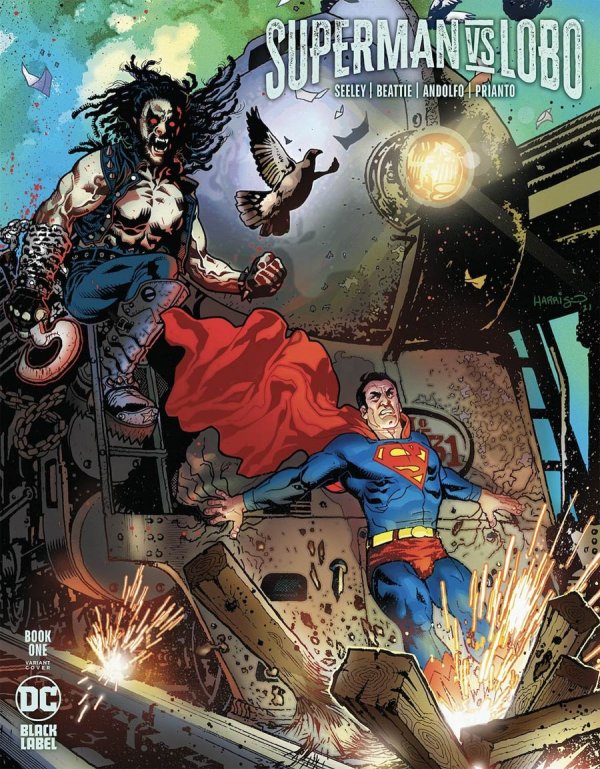 SUPERMAN VS. LOBO (2021) #1 HARRIS VARIANT
