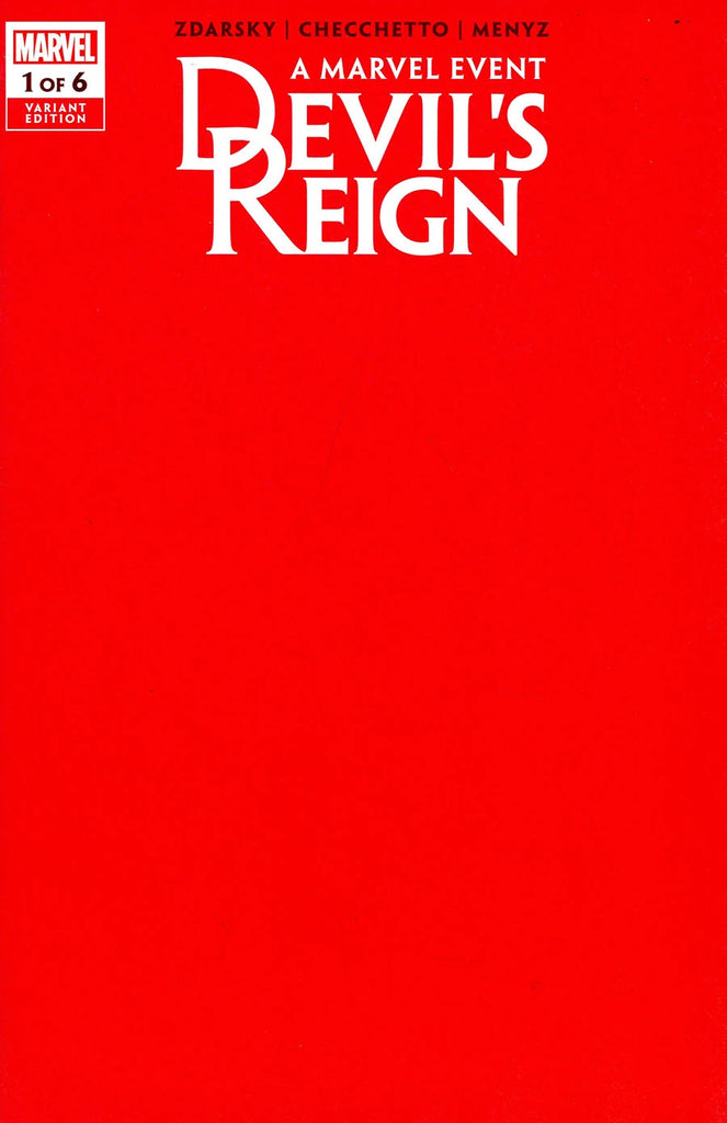 DEVIL'S REIGN (2021) #1 BLANK VARIANT