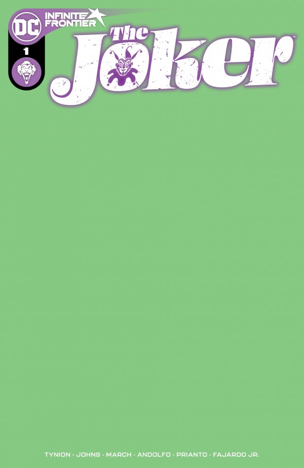 THE JOKER (2021) #1 BLANK VARIANT