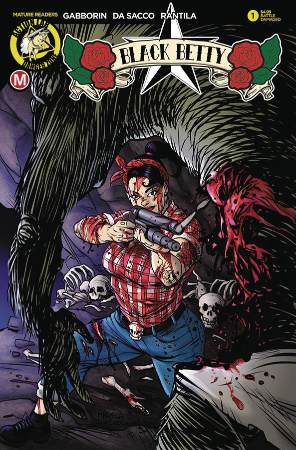 BLACK BETTY (2018) #1 BATTLE DAMAGED COVER