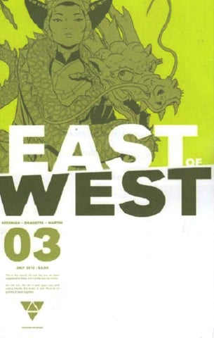 EAST OF WEST (2013) #3 2ND PRINTING VARIANT
