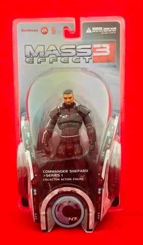 MASS EFFECT 3 - COMMANDER SHEPARD SERIES 1 ACTION FIGURE PRE-OWNED UNOPENED