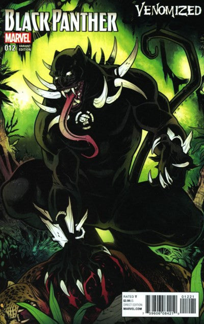 BLACK PANTHER #12 VENOMIZED VARIANT COVER