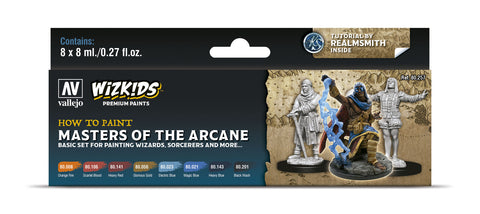 VALLEJO FANTASY COLOR SERIES - MASTERS OF THE ARCANE PAINT SET