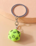 D20 DICE KEYRING