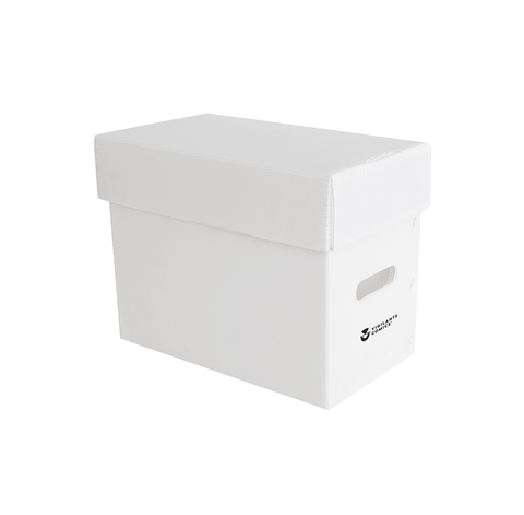 COMIC BOOK SHORT BOX - WHITE